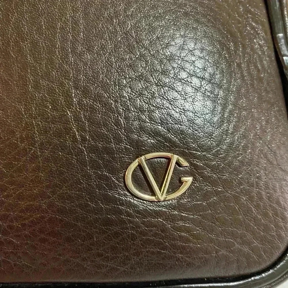 Glovanni Valentino unisex vintage brown leather wristlet clutch bag - Picture 4 of 14